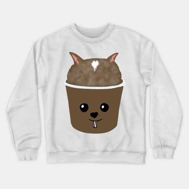 Hawaiian shaved ice gerbil Crewneck Sweatshirt by Becky-Marie